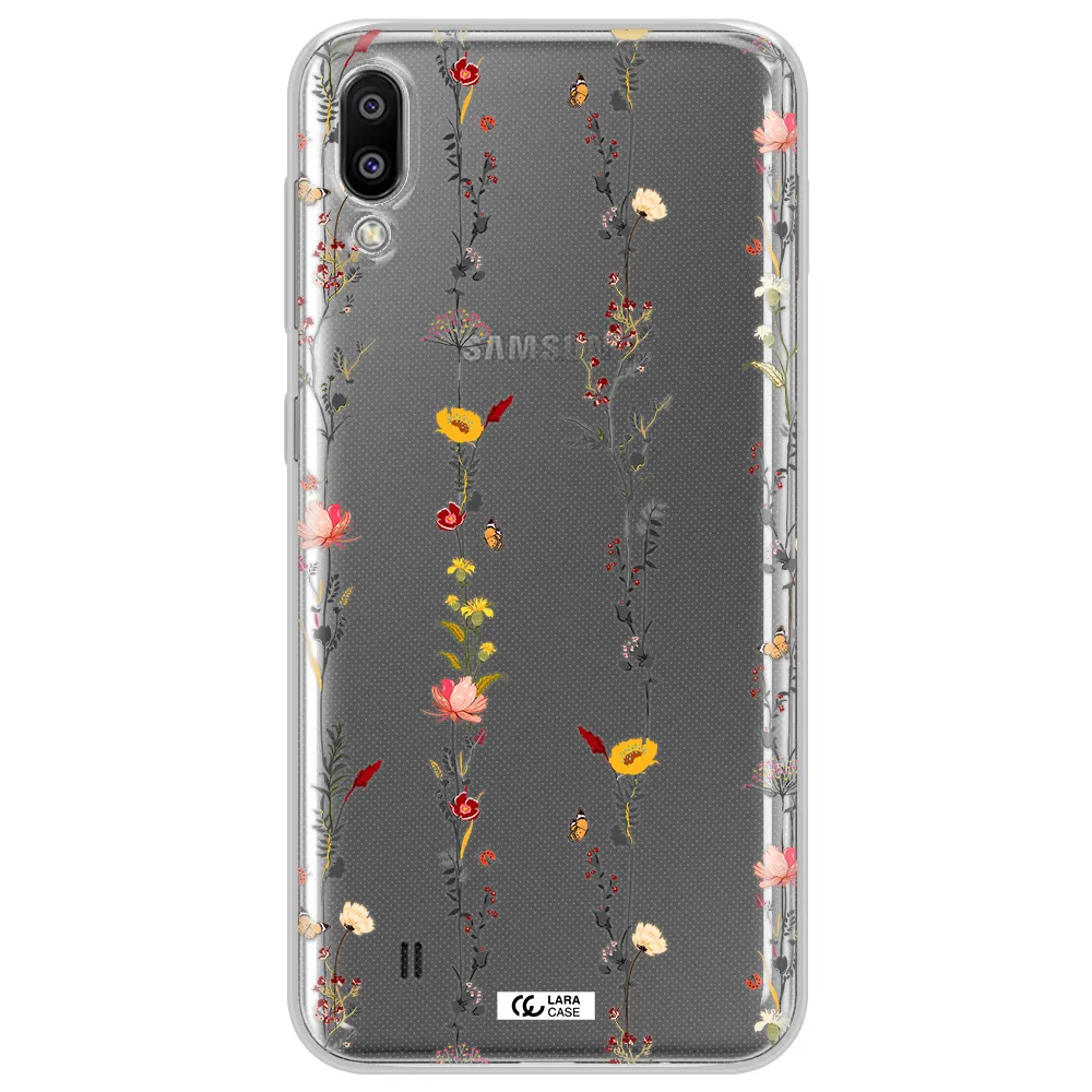 Parallel Flower Samsung M10 Clear TPU Case