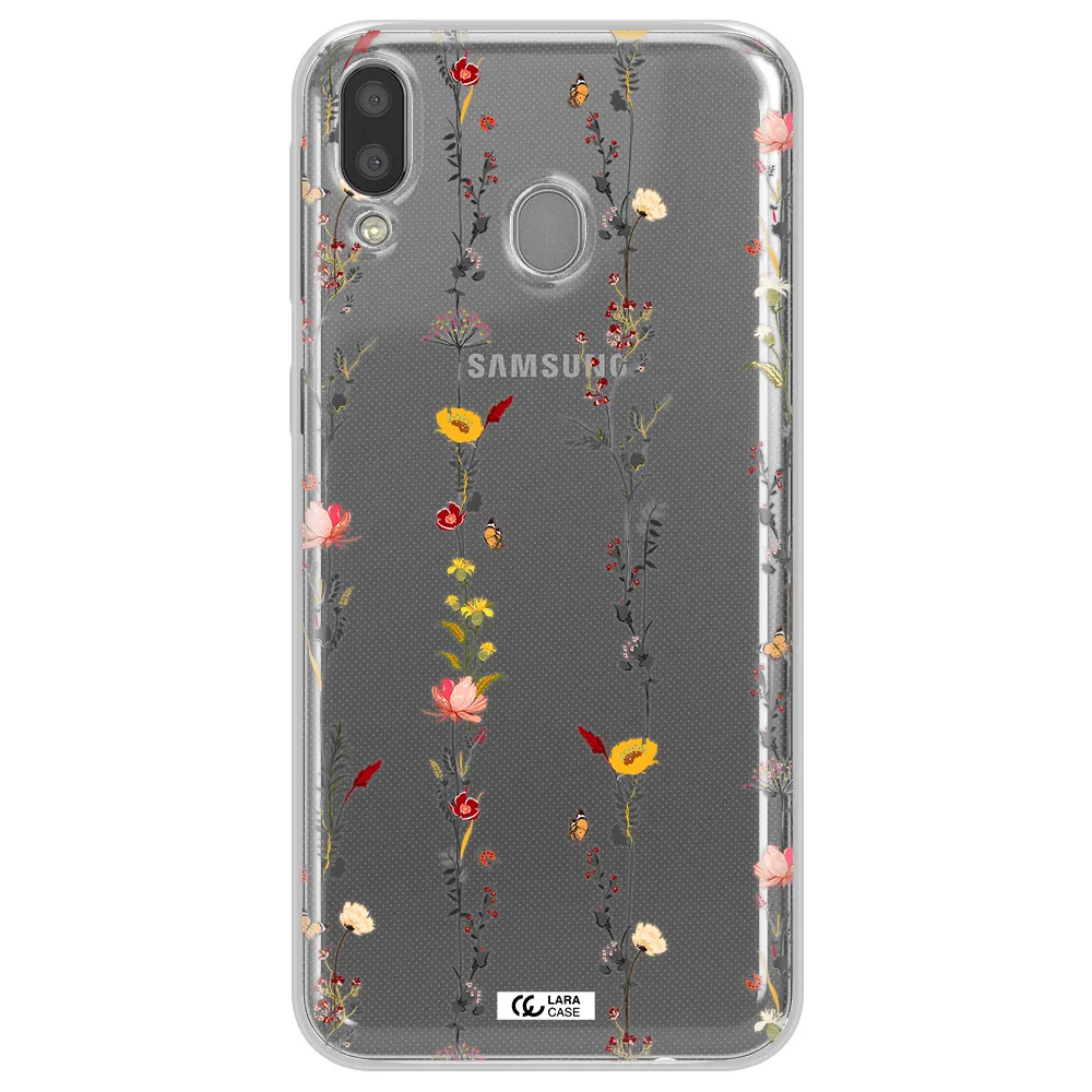 Parallel Flower Samsung M20 Clear TPU Case