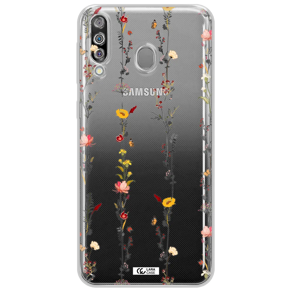 Parallel Flower Samsung M30 Clear TPU Case