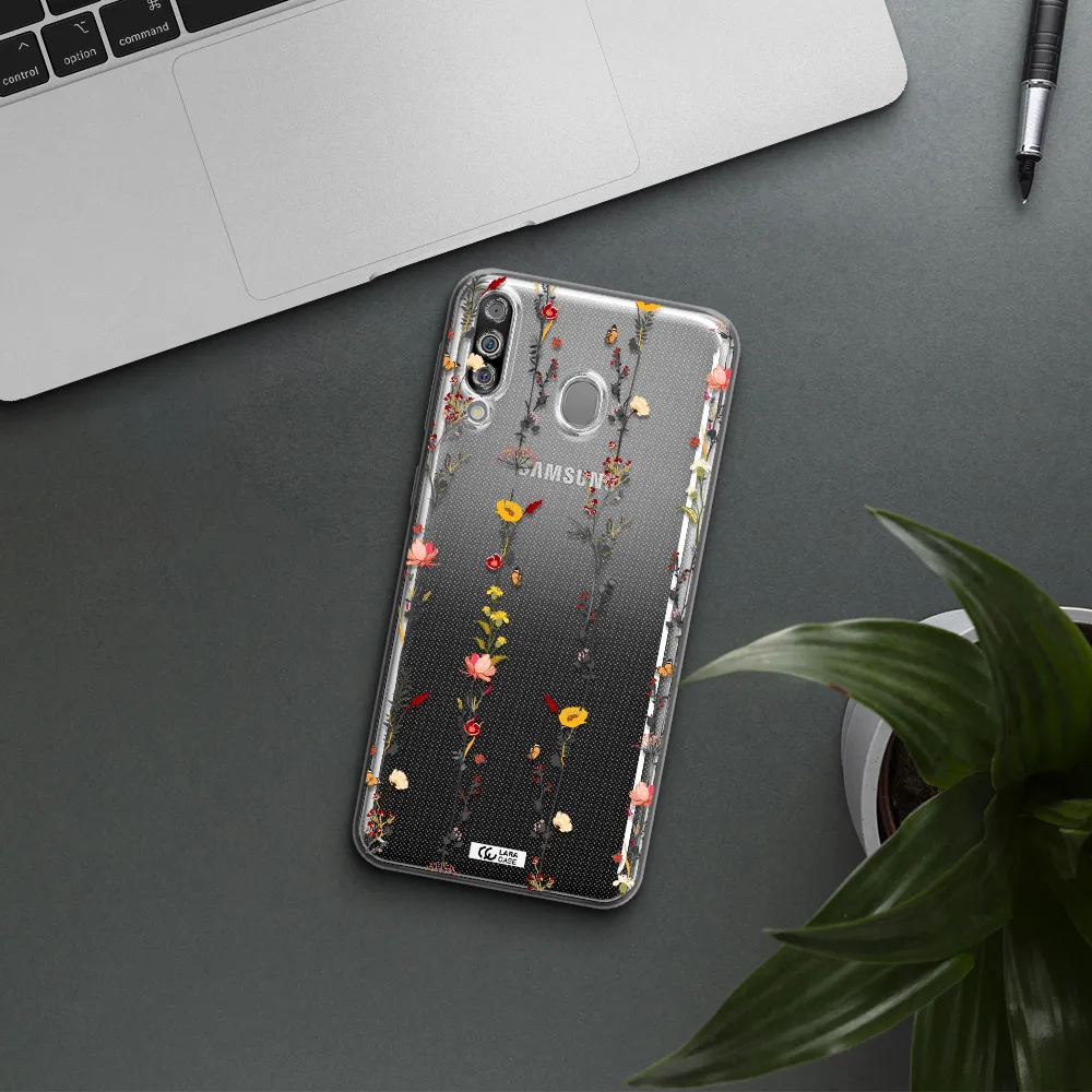 Parallel Flower Samsung M30 Clear TPU Case