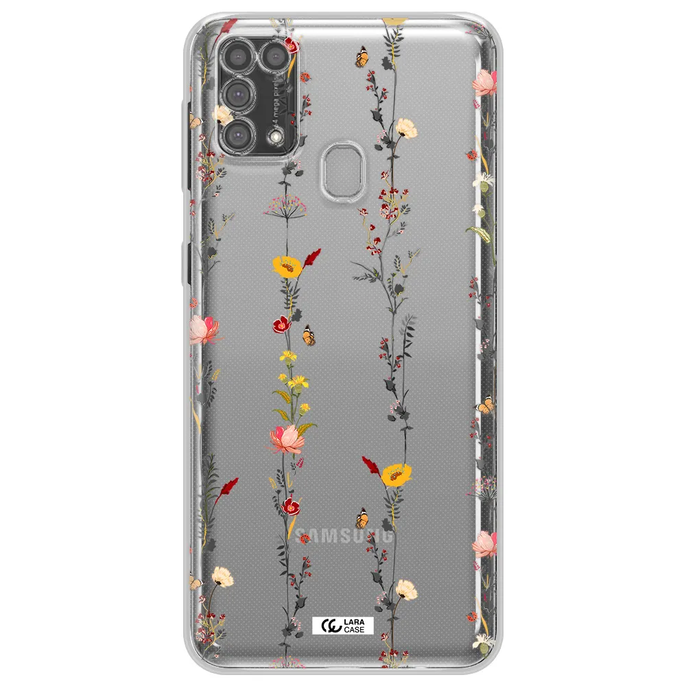 Parallel Flower Samsung M31 Clear TPU Case
