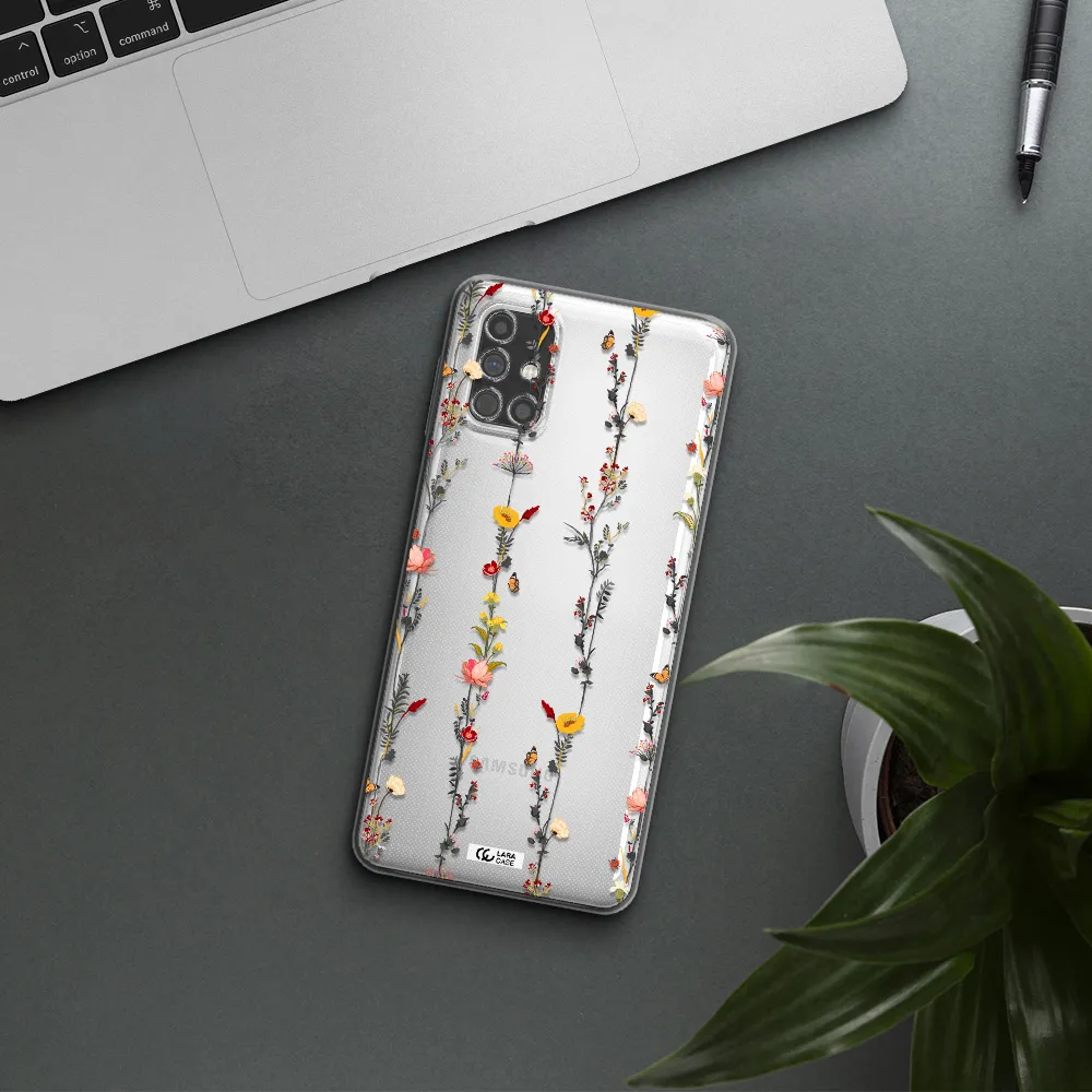 Parallel Flower Samsung M31S Clear TPU Case