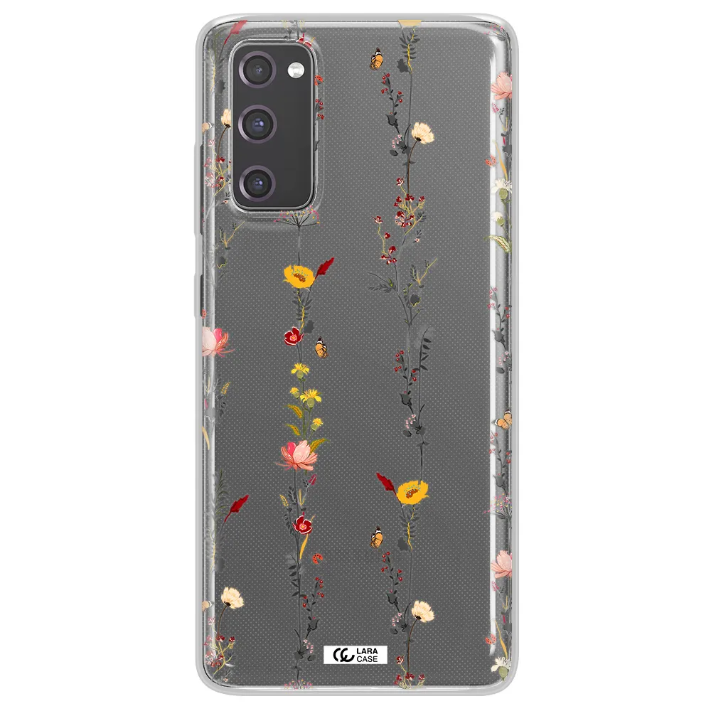 Parallel Flower Samsung S20 Fe Clear TPU Case