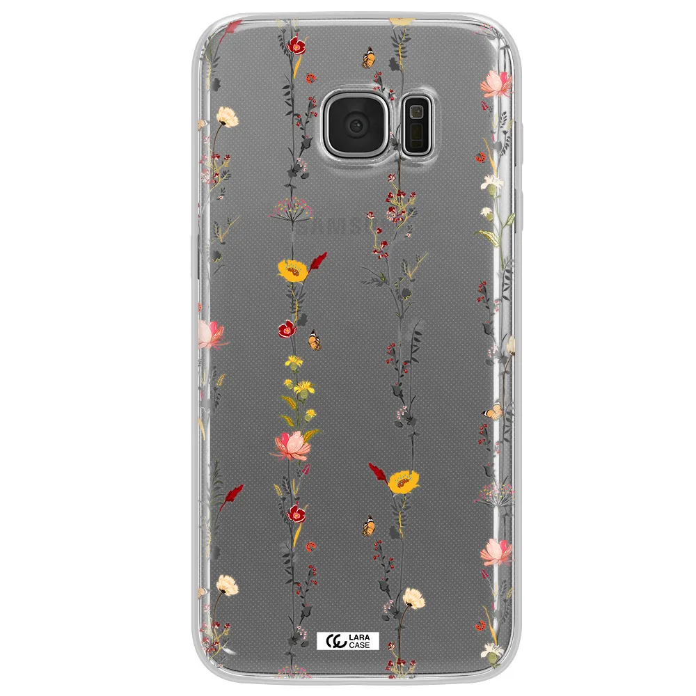 Parallel Flower Samsung S7 Edge Clear TPU Case