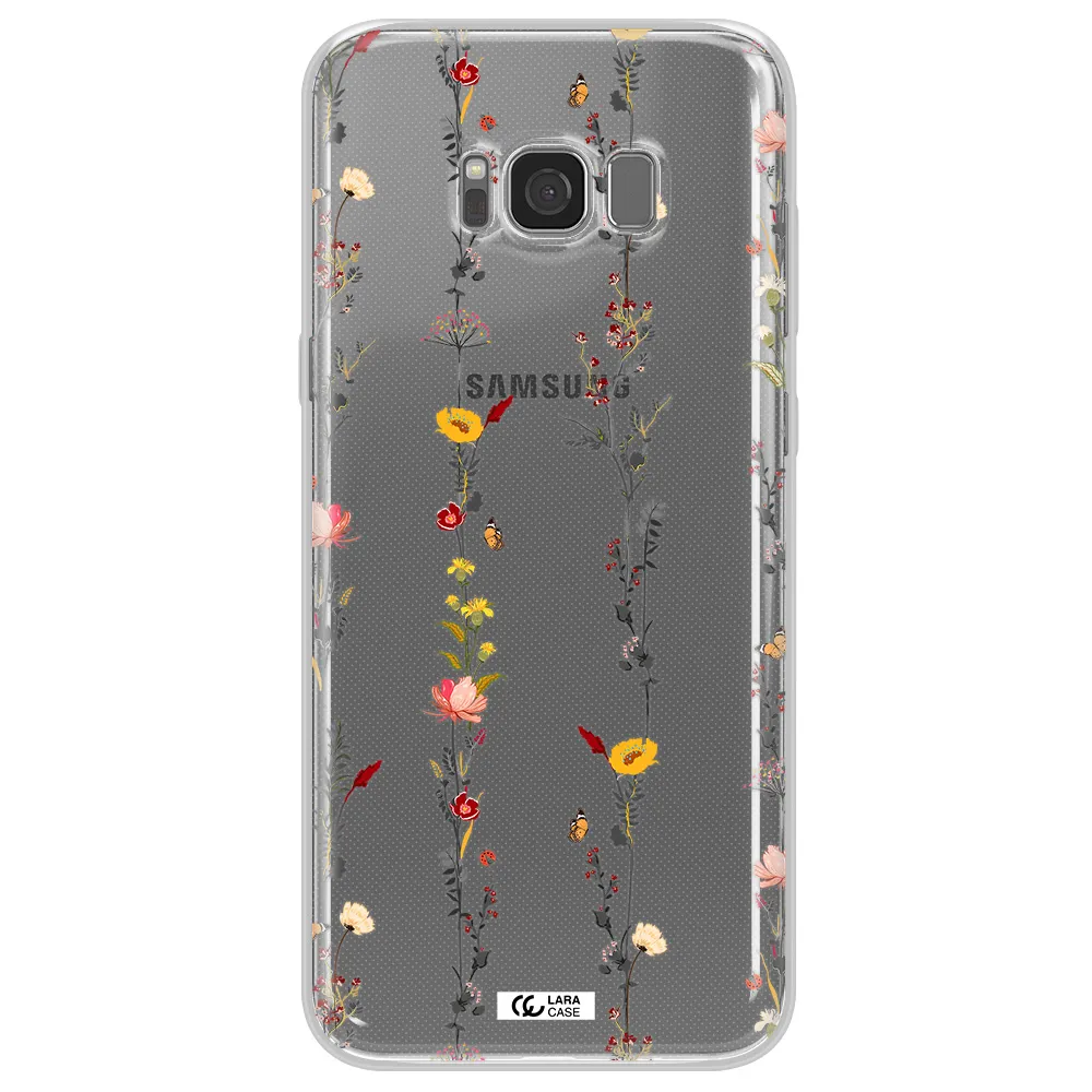 Parallel Flower Samsung S8 Clear TPU Case