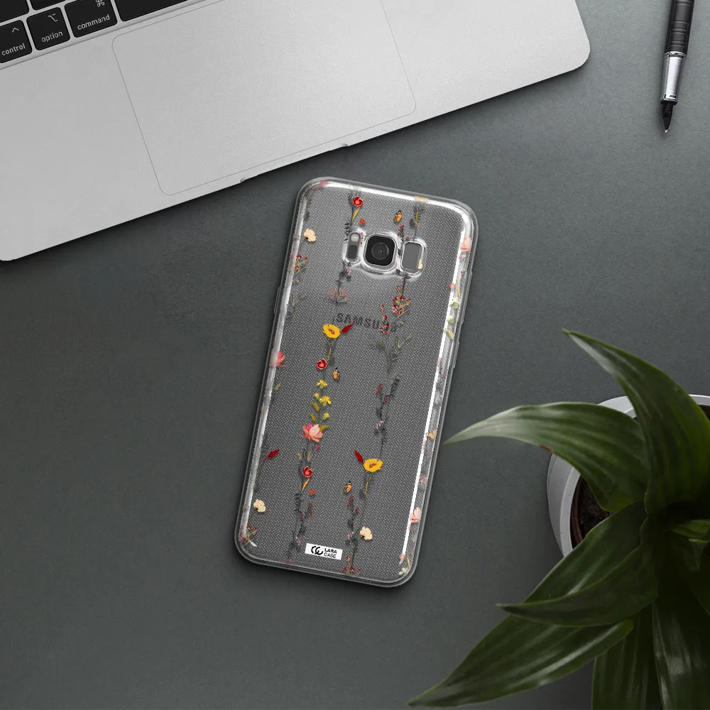 Parallel Flower Samsung S8 Clear TPU Case