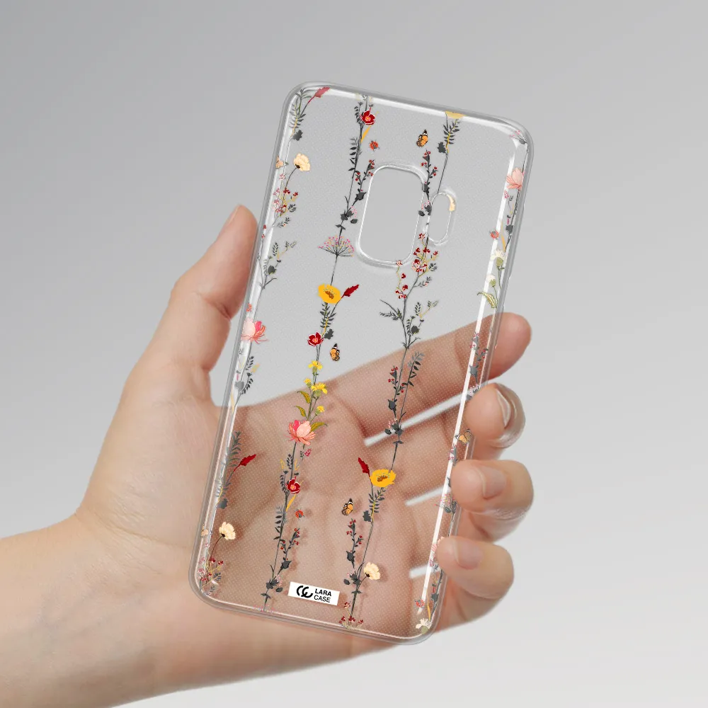 Parallel Flower Samsung S9 Clear TPU Case