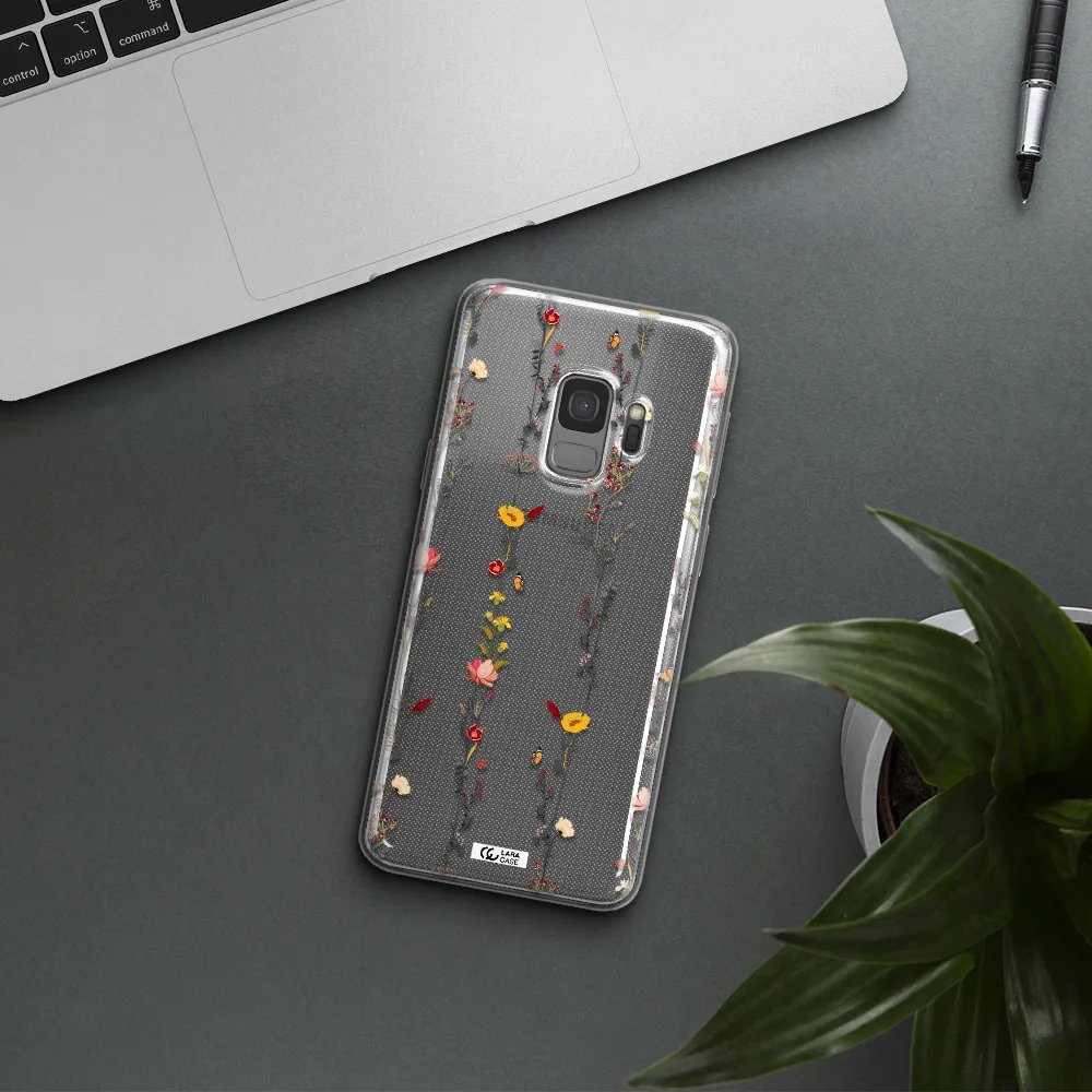 Parallel Flower Samsung S9 Clear TPU Case