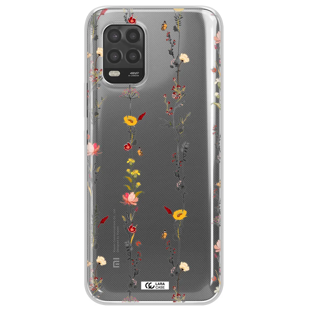 Parallel Flower Xiaomi Mi 10 Lite Clear TPU Case
