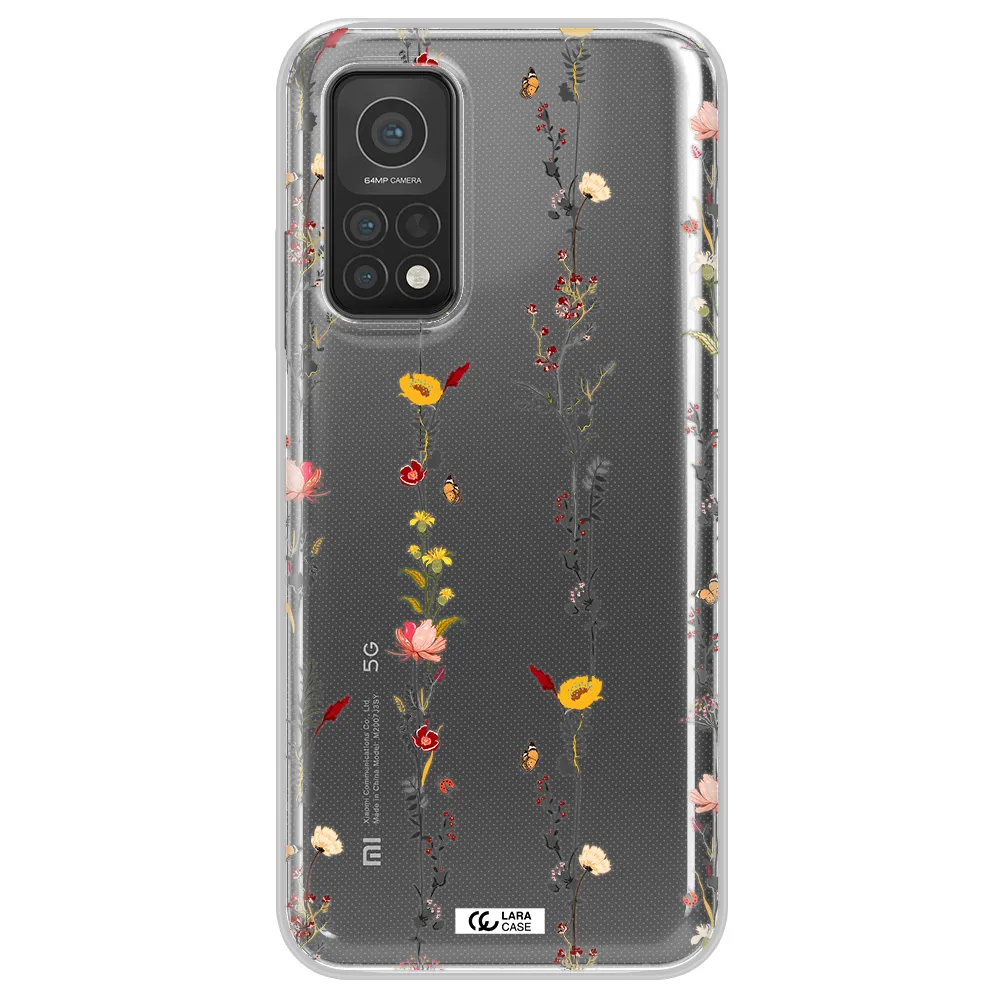 Parallel Flower Xiaomi Mi 10T Clear TPU Case