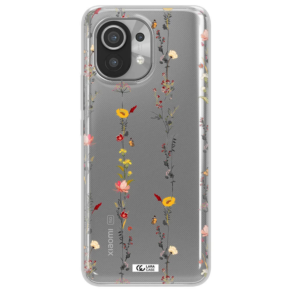 Parallel Flower Xiaomi Mi 11 Clear TPU Case