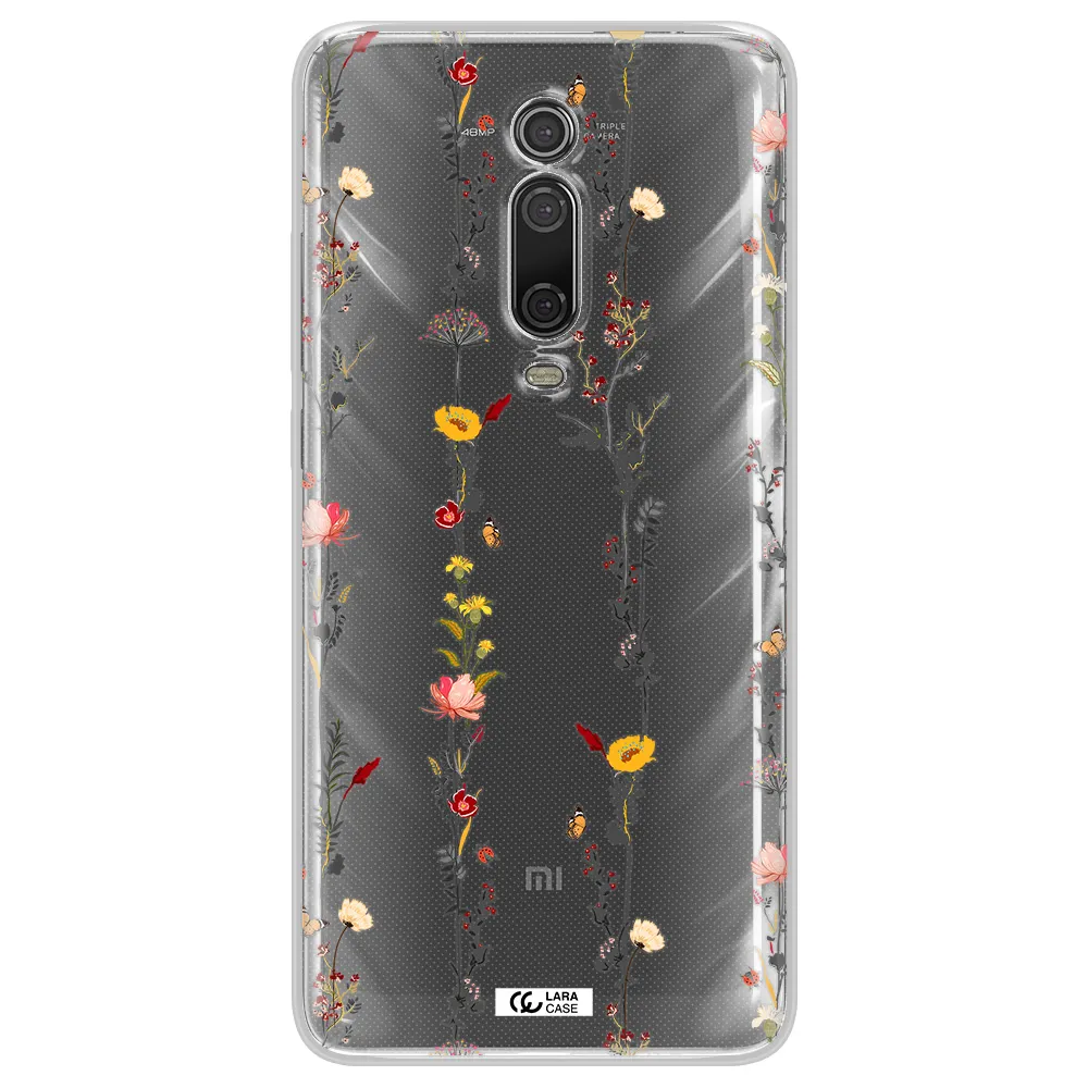 Parallel Flower Xiaomi Mi 9T Clear TPU Case