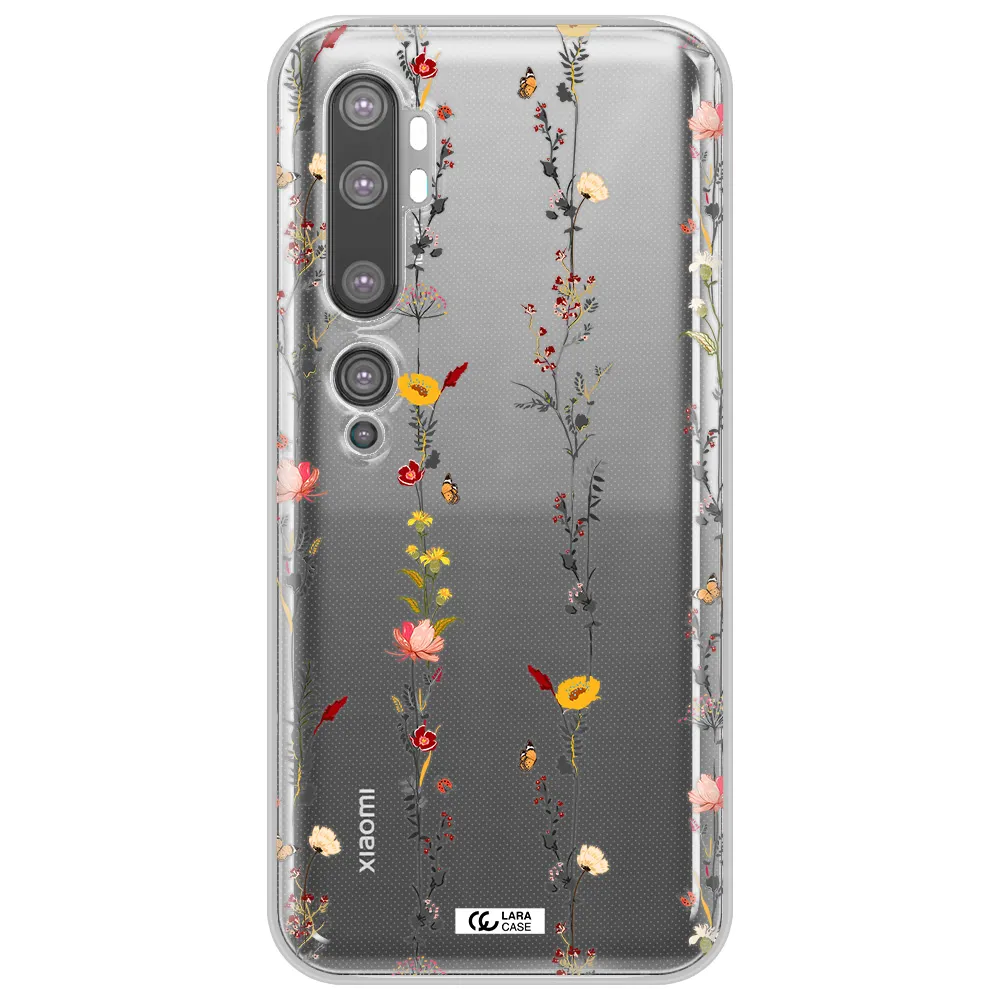 Parallel Flower Xiaomi Mi Note 10 Clear TPU Case
