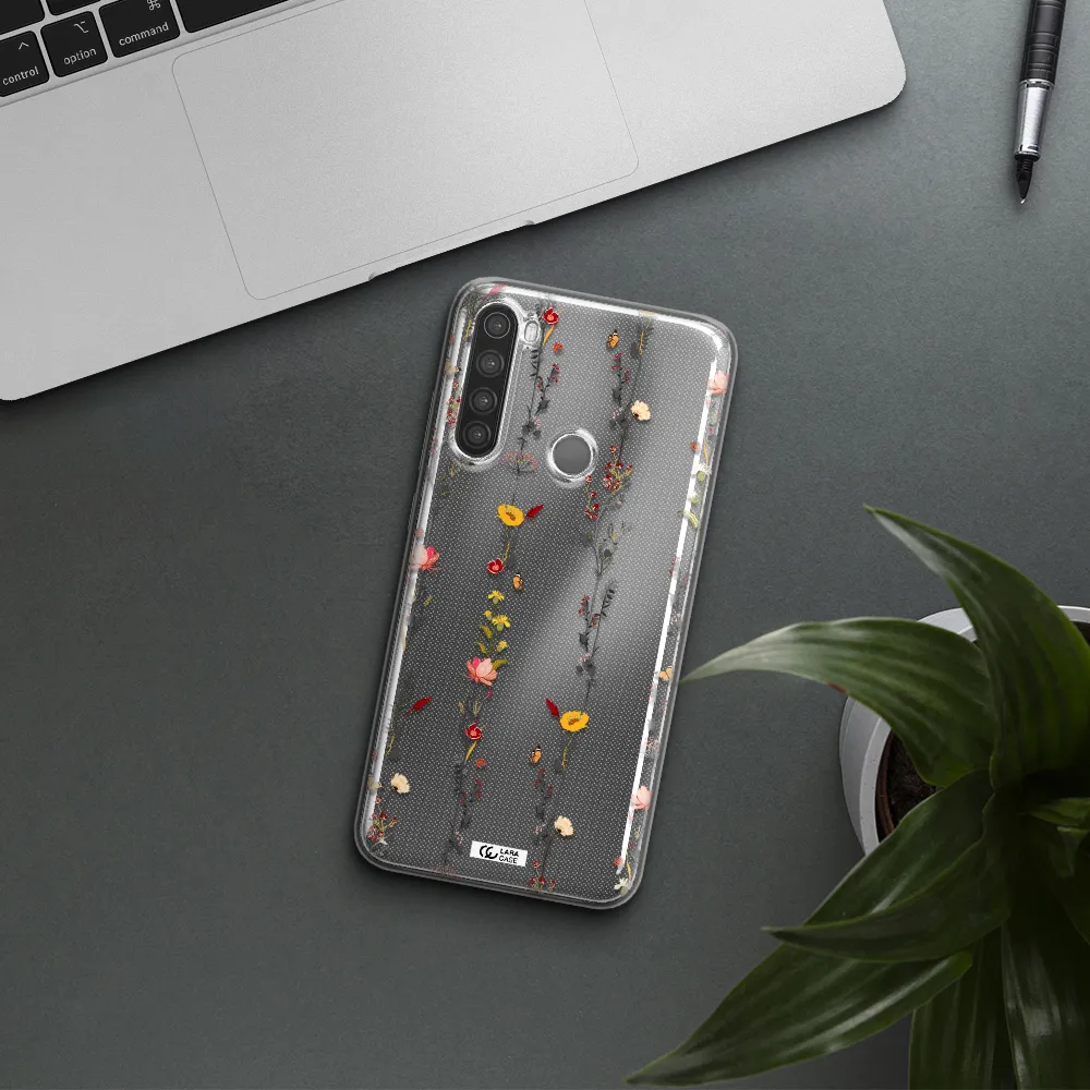 Parallel Flower Xiaomi Note 8 Clear TPU Case