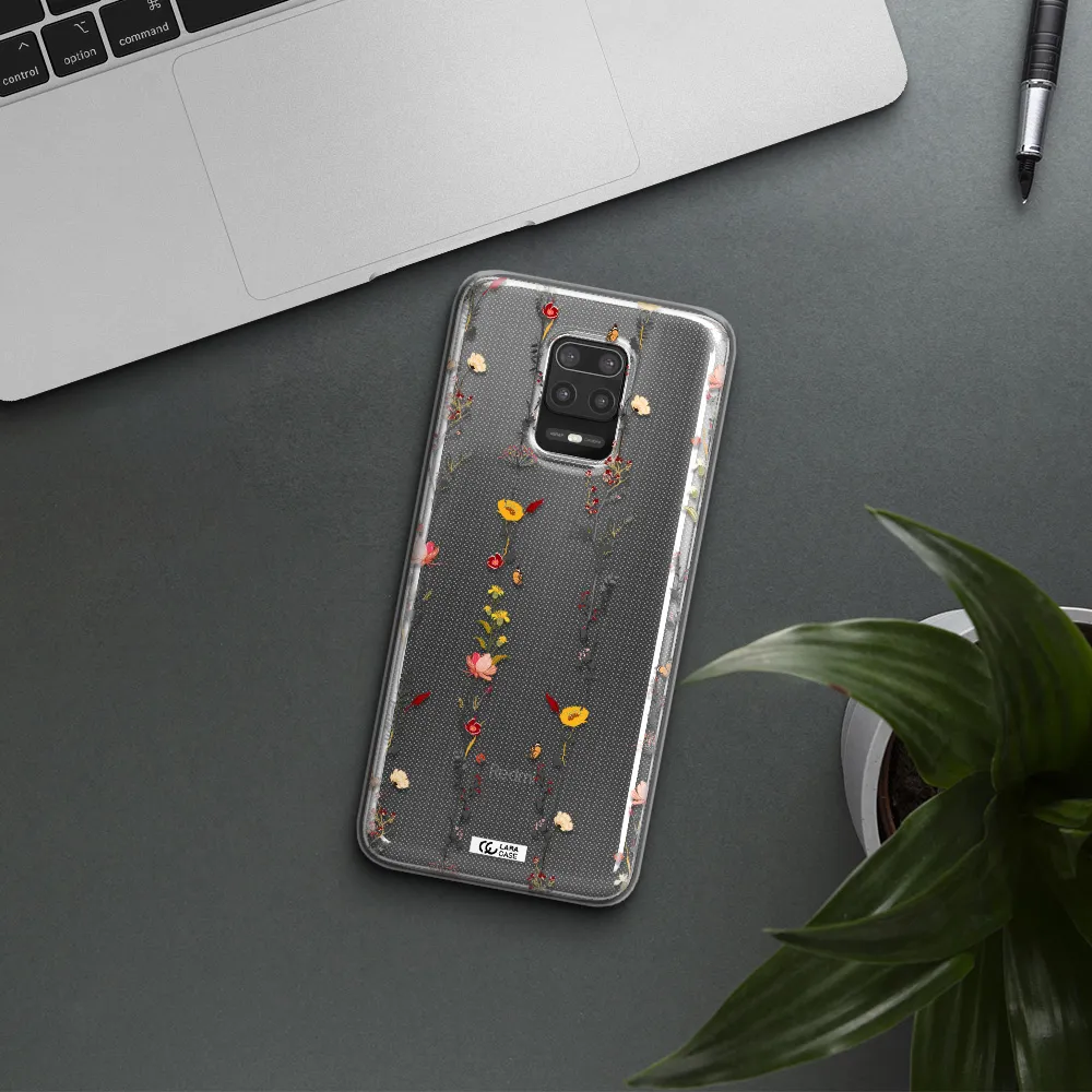 Parallel Flower Xiaomi Note 9S Clear TPU Case