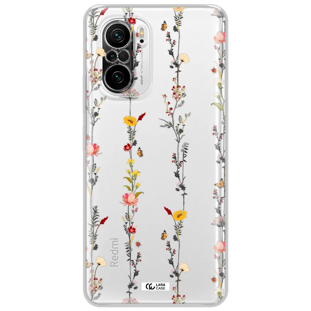Parallel Flower Xiaomi Poco F3 Clear Tpu Case