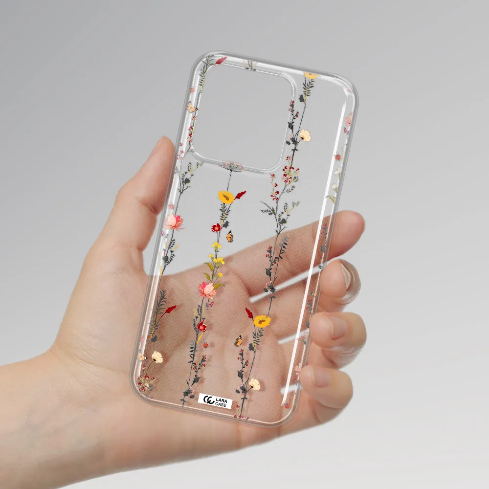 Parallel Flower Xiaomi Redmi 10A Clear TPU Case
