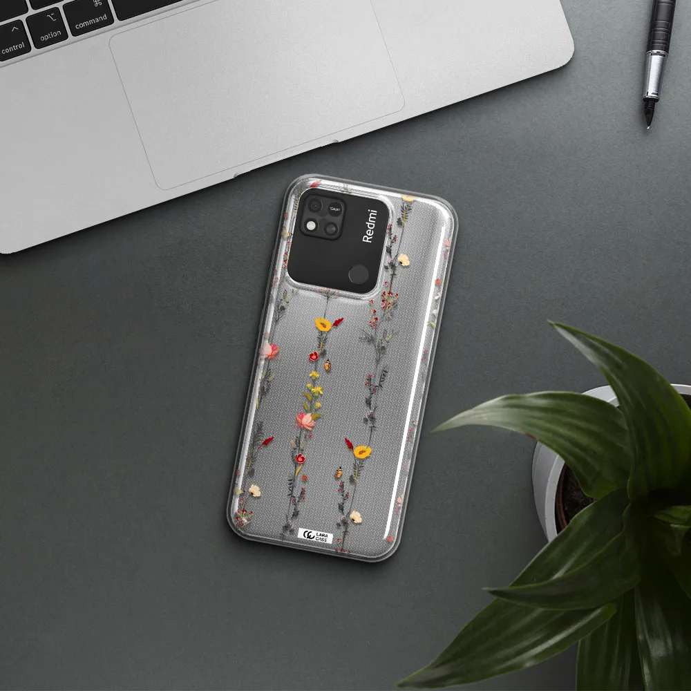 Parallel Flower Xiaomi Redmi 10A Clear TPU Case