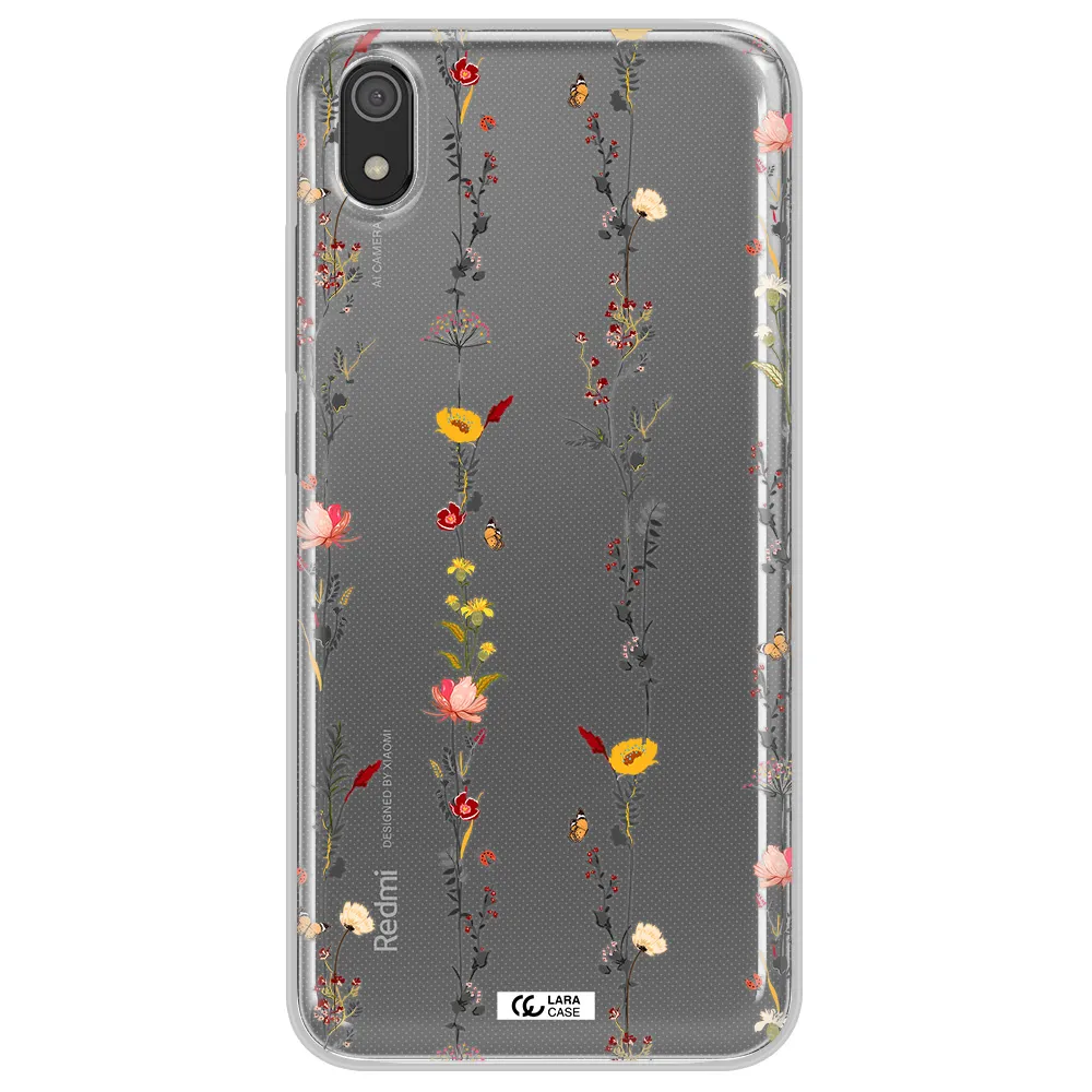 Parallel Flower Xiaomi Redmi 7A Clear TPU Case