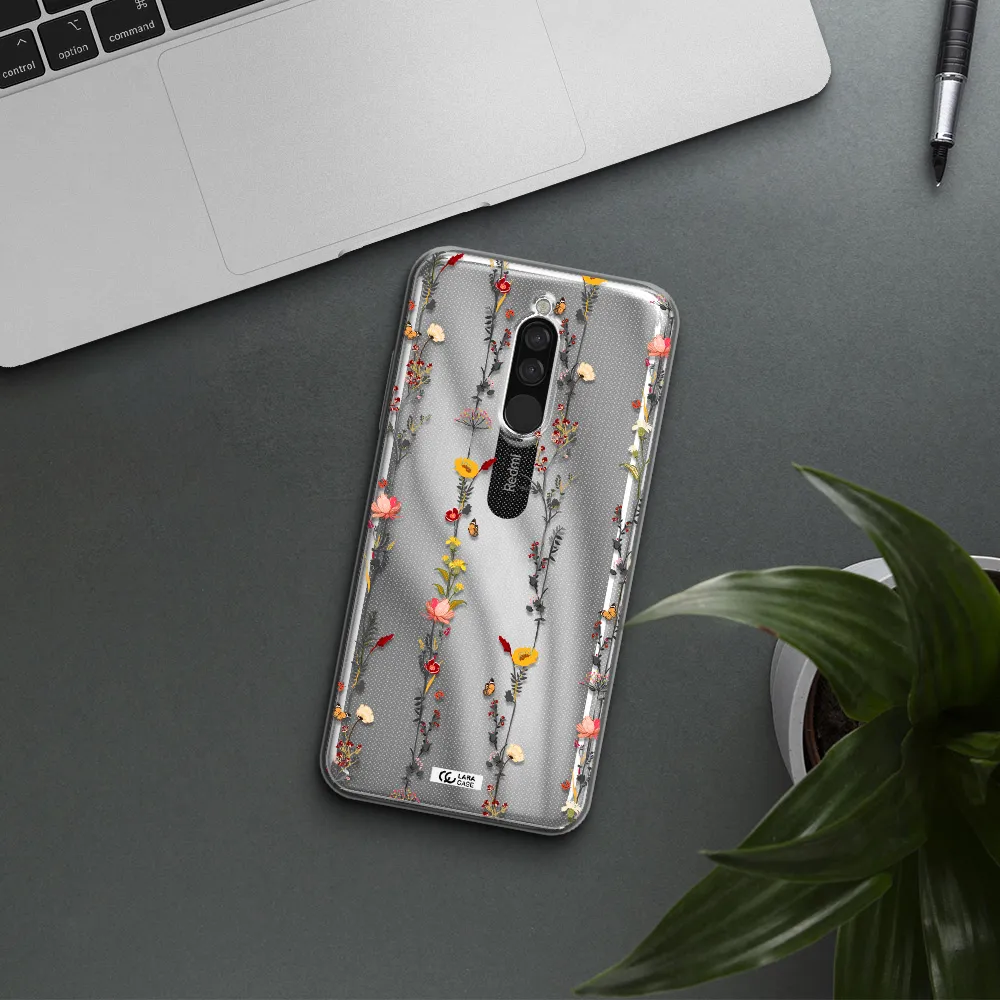 Parallel Flower Xiaomi Redmi 8 Clear Tpu Case
