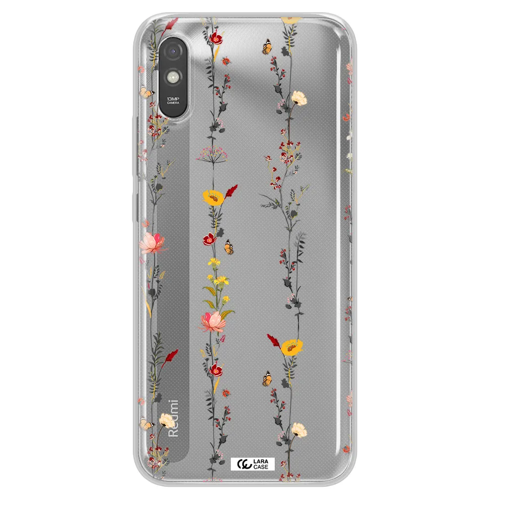 Parallel Flower Xiaomi Redmi 9A Clear TPU Case
