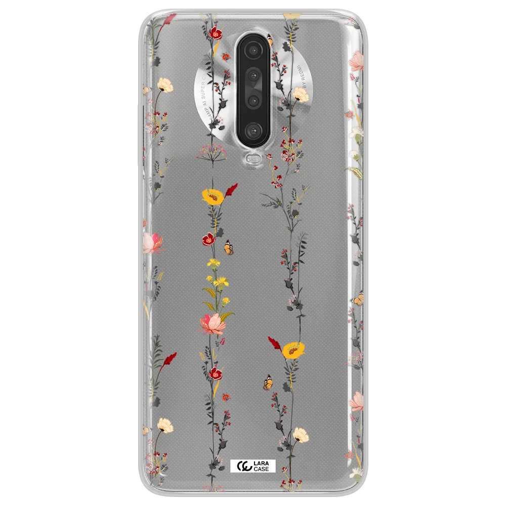 Parallel Flower Xiaomi Redmi K30 Clear TPU Case