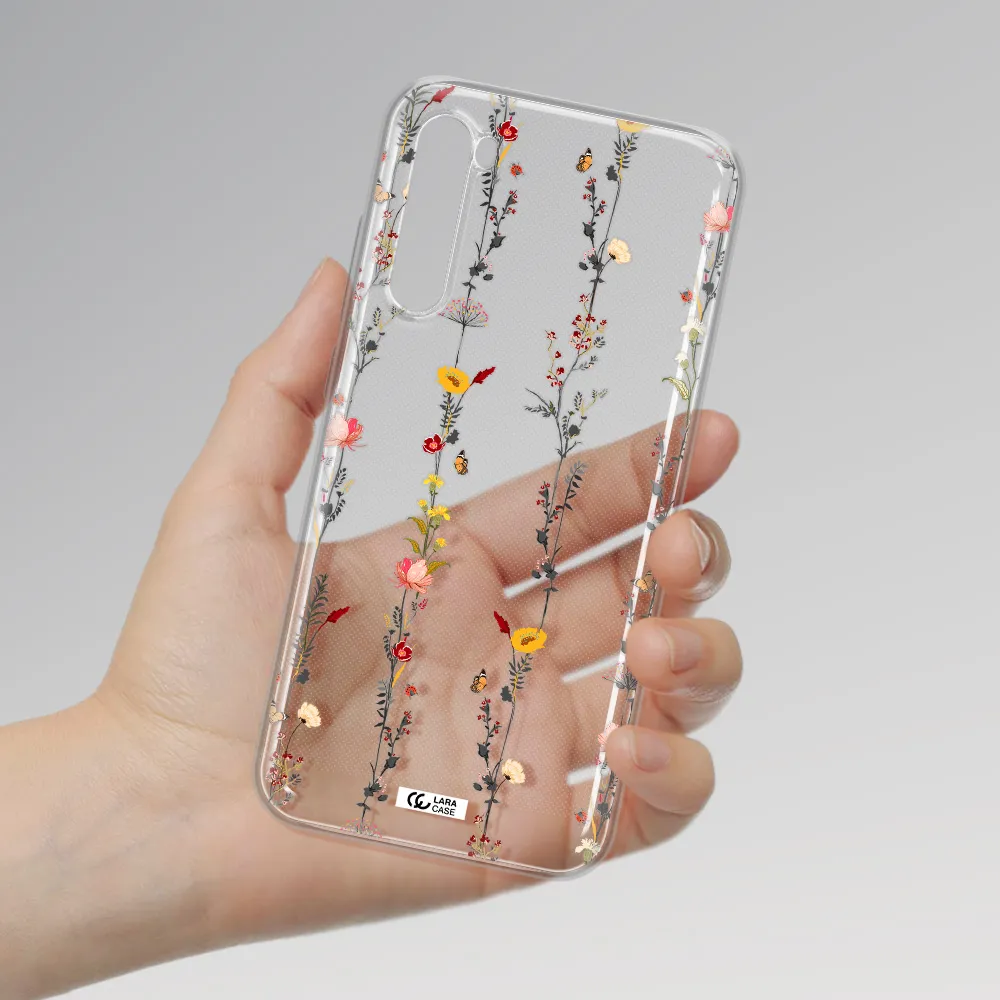 Parallel Flower Xiaomi Redmi Note 8T Clear Tpu Case
