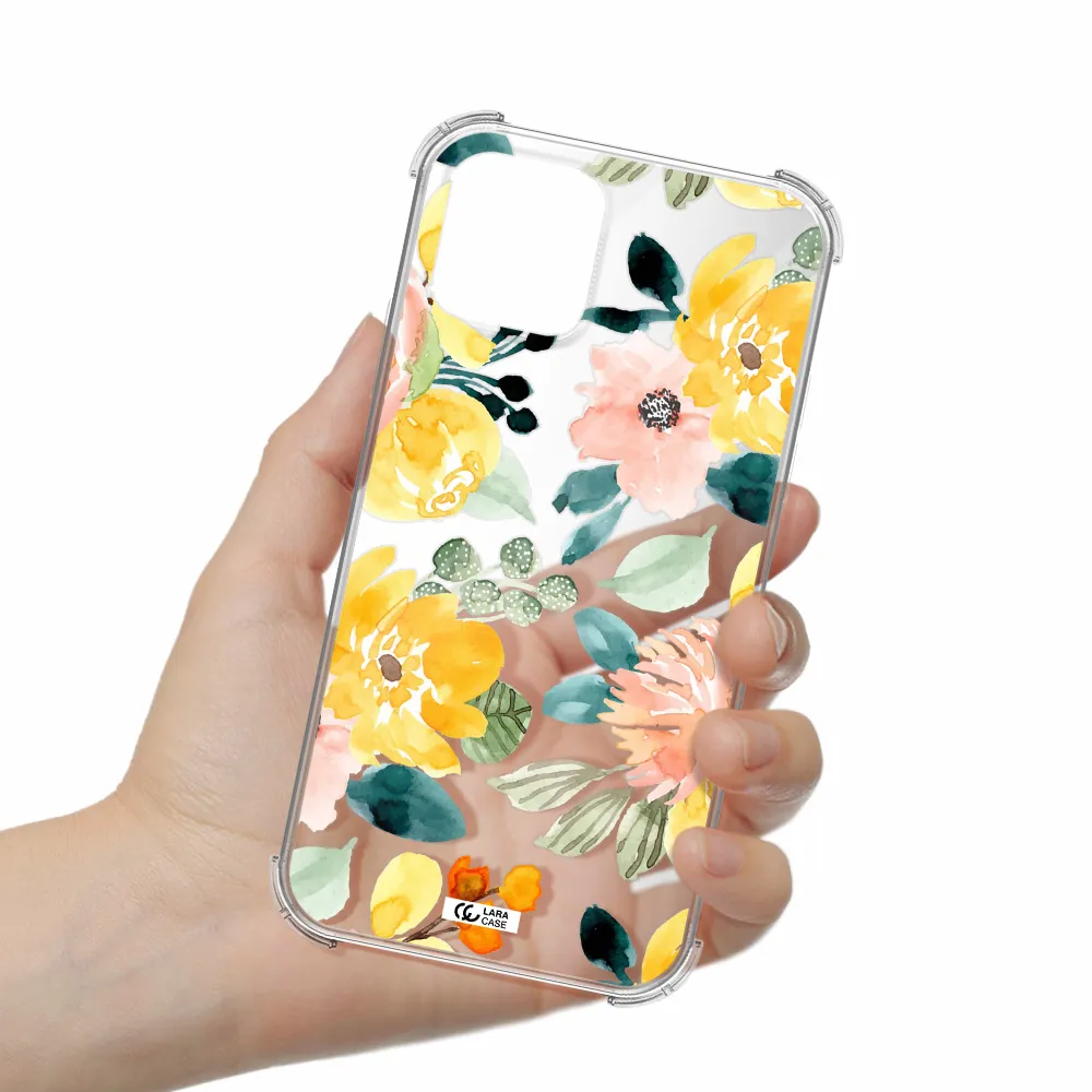 Watercolor Flowers Apple iPhone 11 pro max Clear PC Case