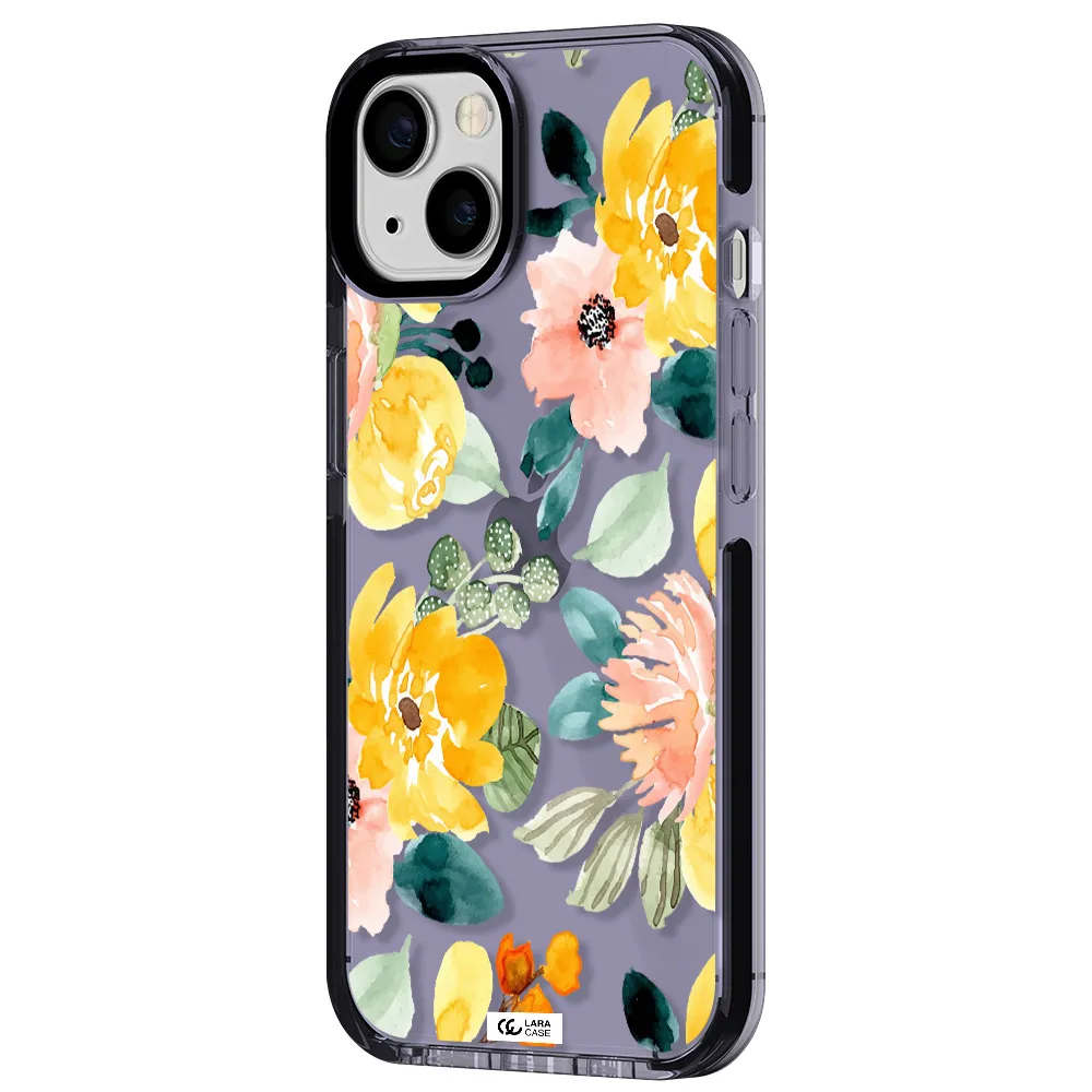 Watercolor Flowers Apple iPhone 13 impact Lilac Case