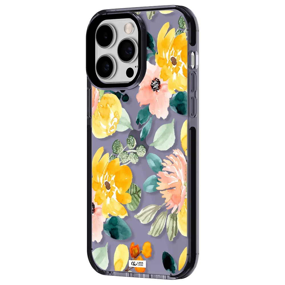 Watercolor Flowers Apple iPhone 15 Pro Max impact Lilac Case