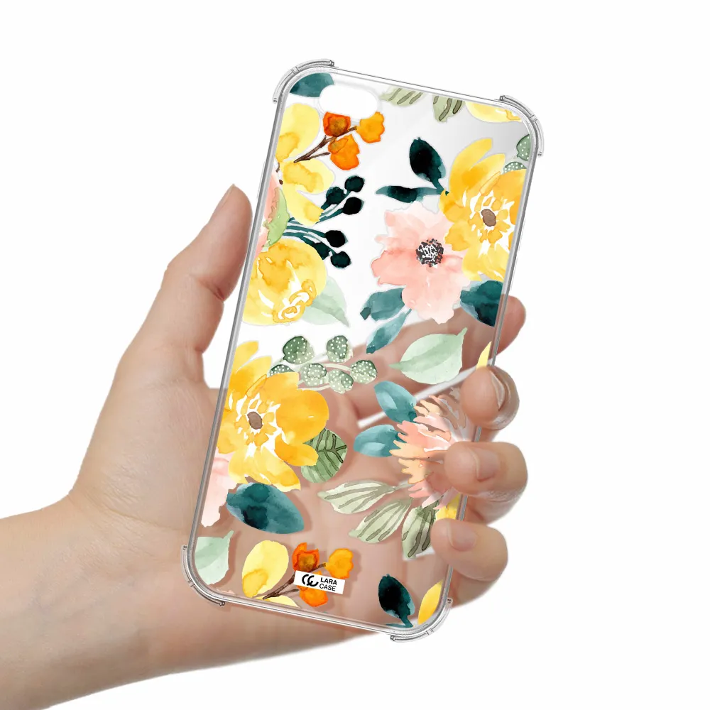 Watercolor Flowers Apple iPhone 6 plus Clear PC Case