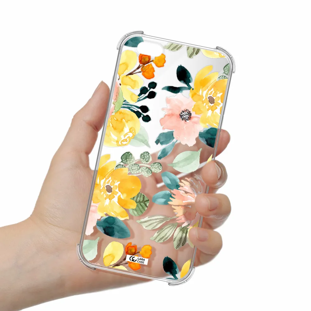 Watercolor Flowers Apple iPhone 6S Clear PC Case