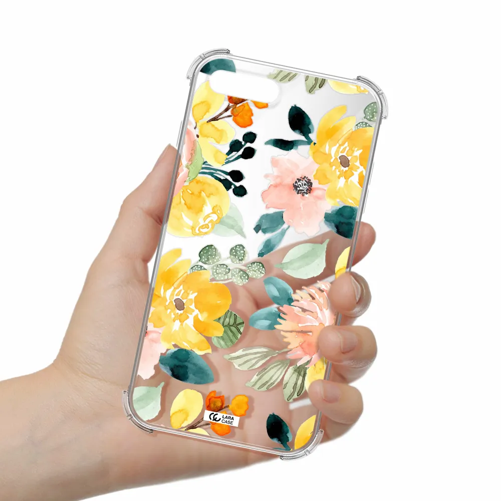 Watercolor Flowers Apple iPhone 7 plus Clear PC Case