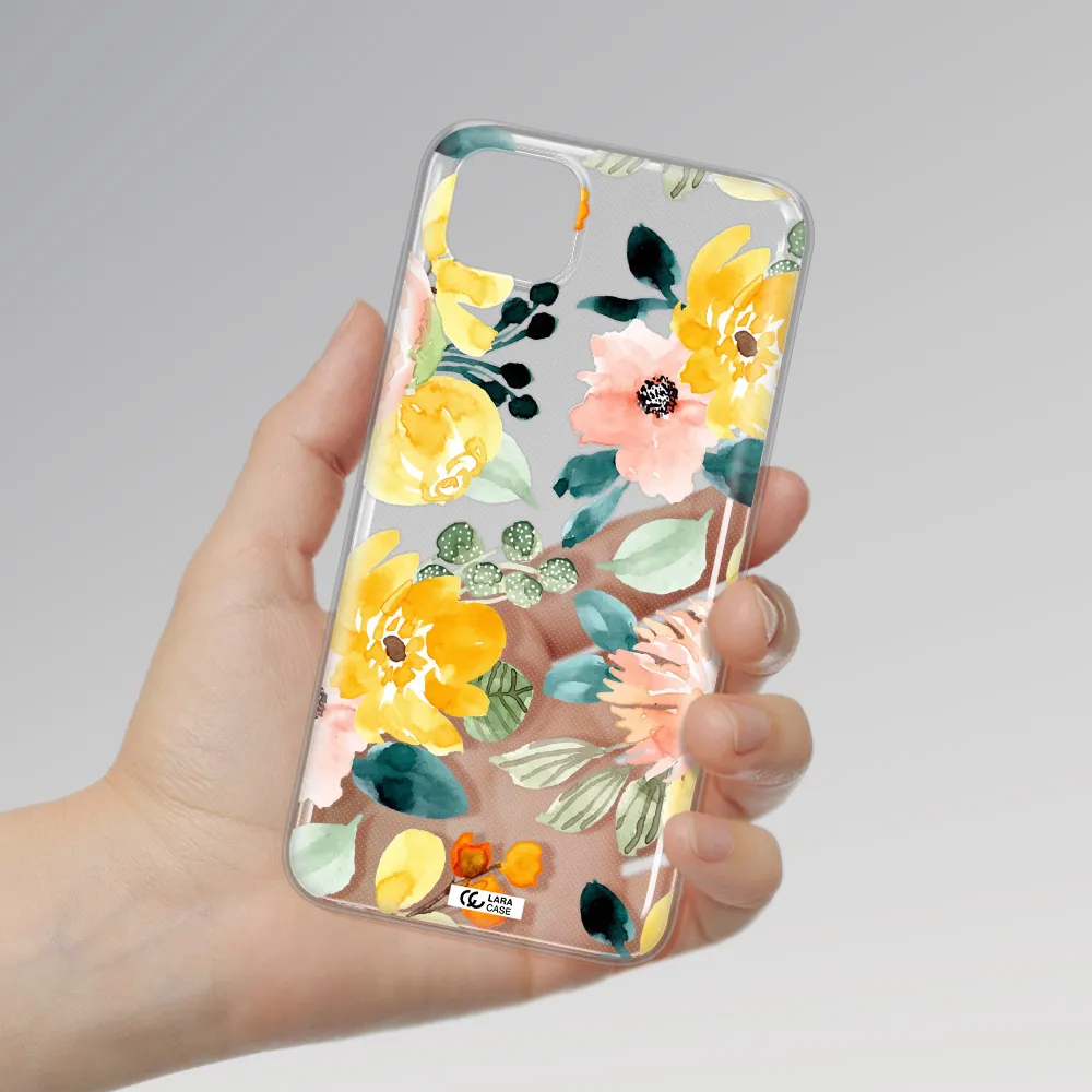 Watercolor Flowers Huawei Honor 9S Clear TPU Case