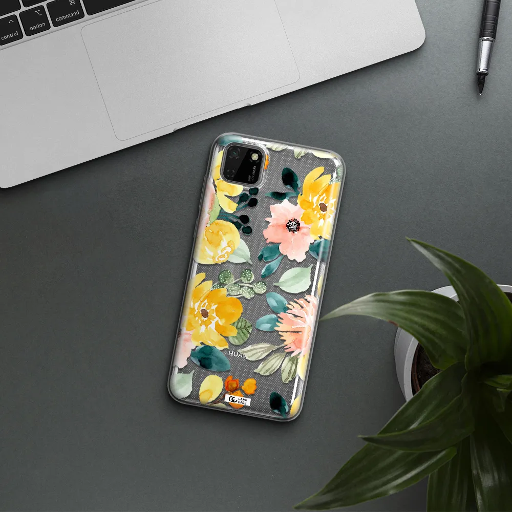 Watercolor Flowers Huawei Honor 9S Clear TPU Case