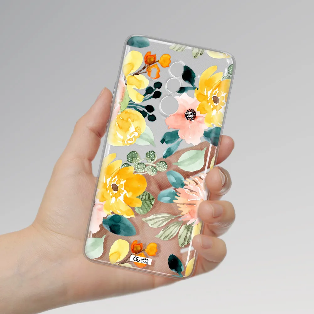 Watercolor Flowers Huawei Mate 10 Clear TPU Case