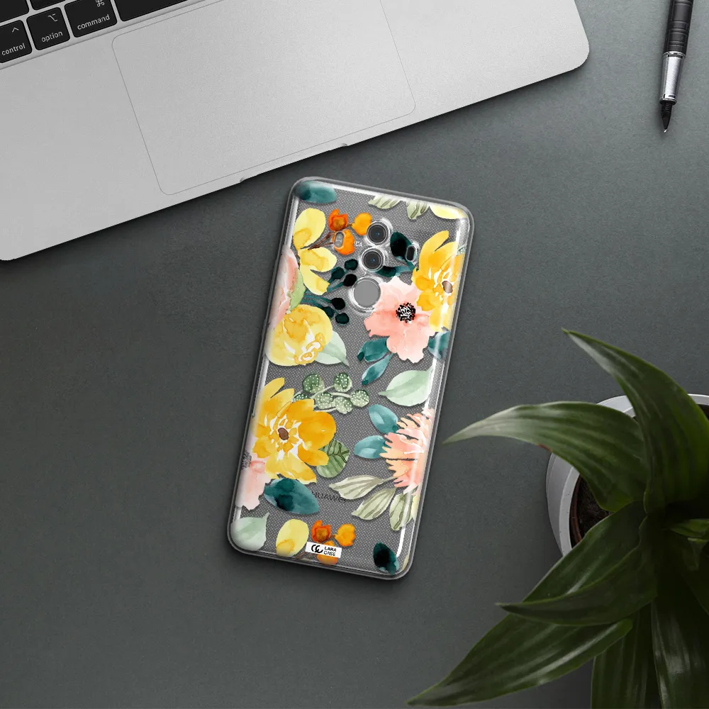 Watercolor Flowers Huawei Mate 10 Pro Clear TPU Case