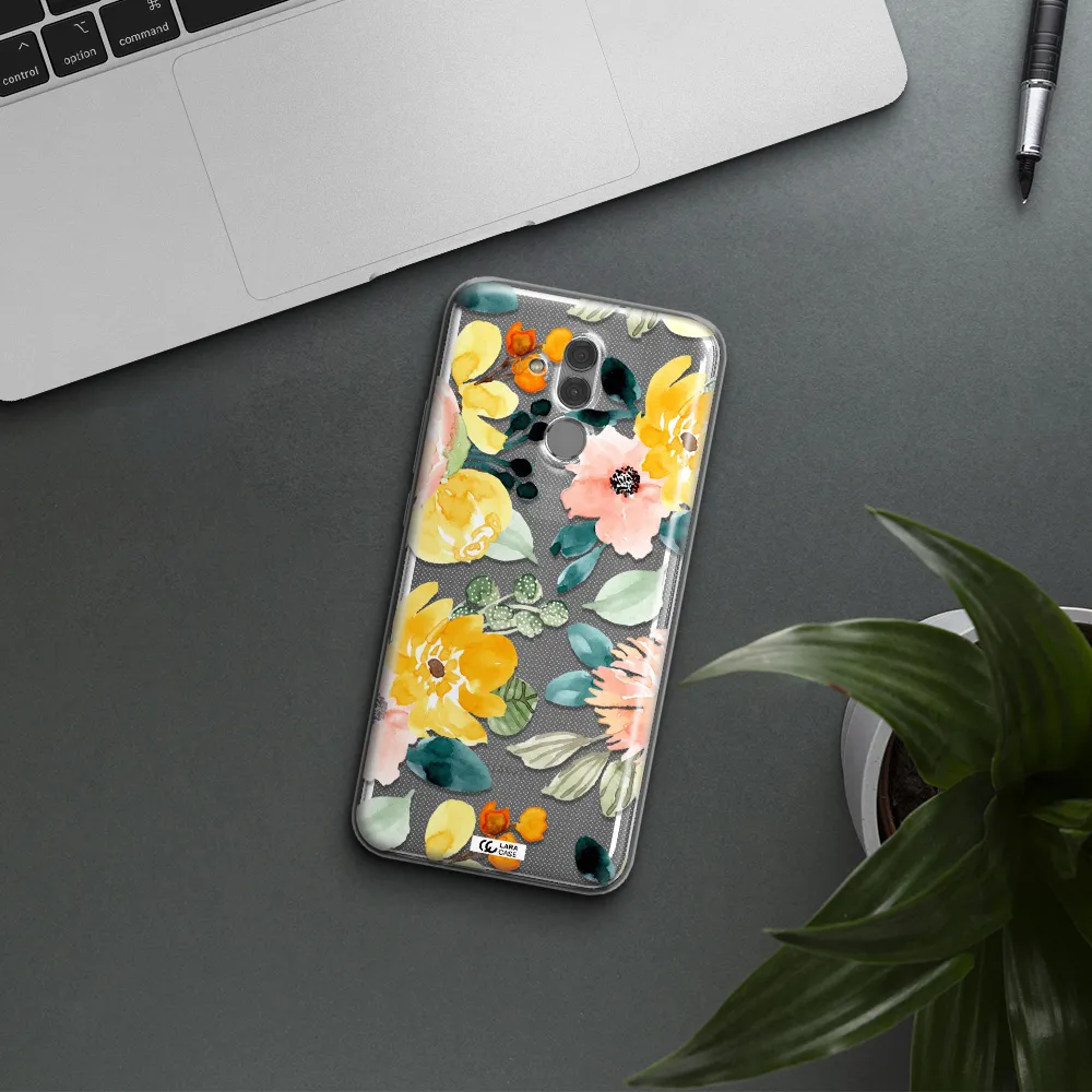 Watercolor Flowers Huawei Mate 20 Lite Clear TPU Case