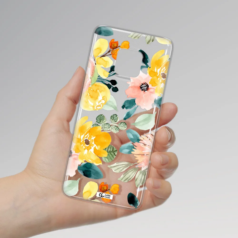 Watercolor Flowers Huawei Mate 20 Pro Clear TPU Case