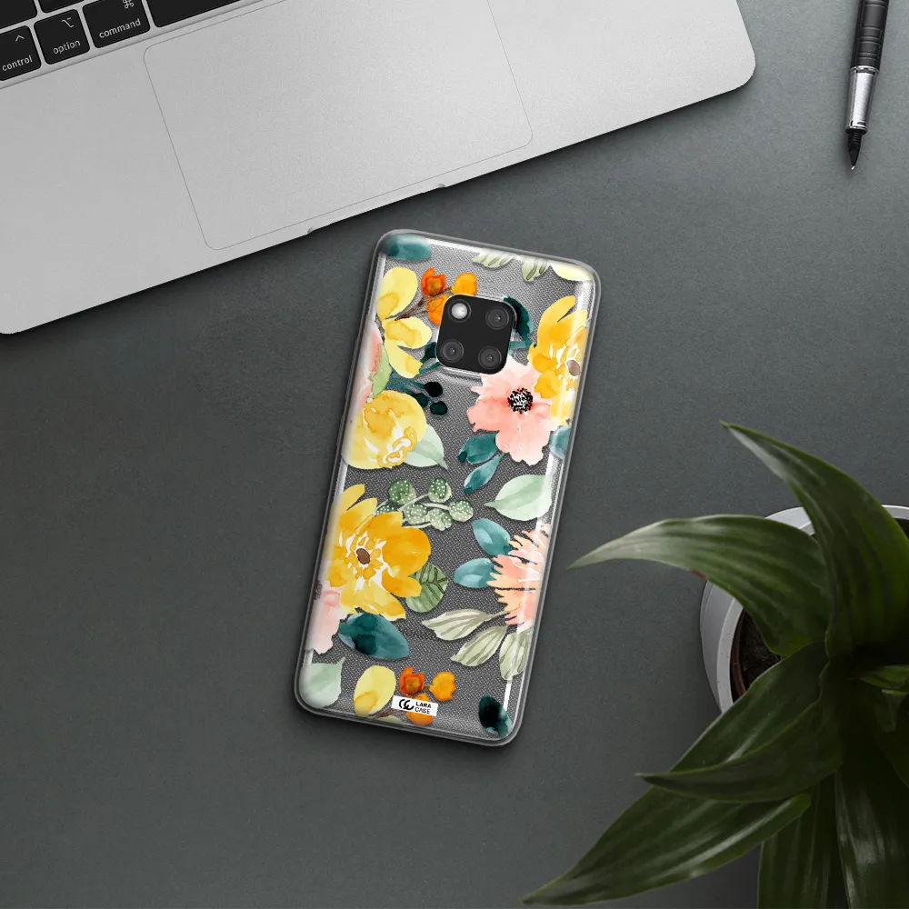 Watercolor Flowers Huawei Mate 20 Pro Clear TPU Case