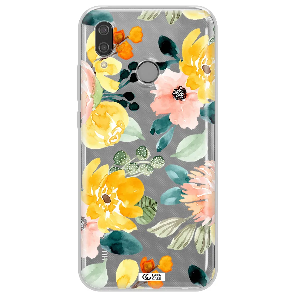 Watercolor Flowers Huawei P20 Lite Clear TPU Case