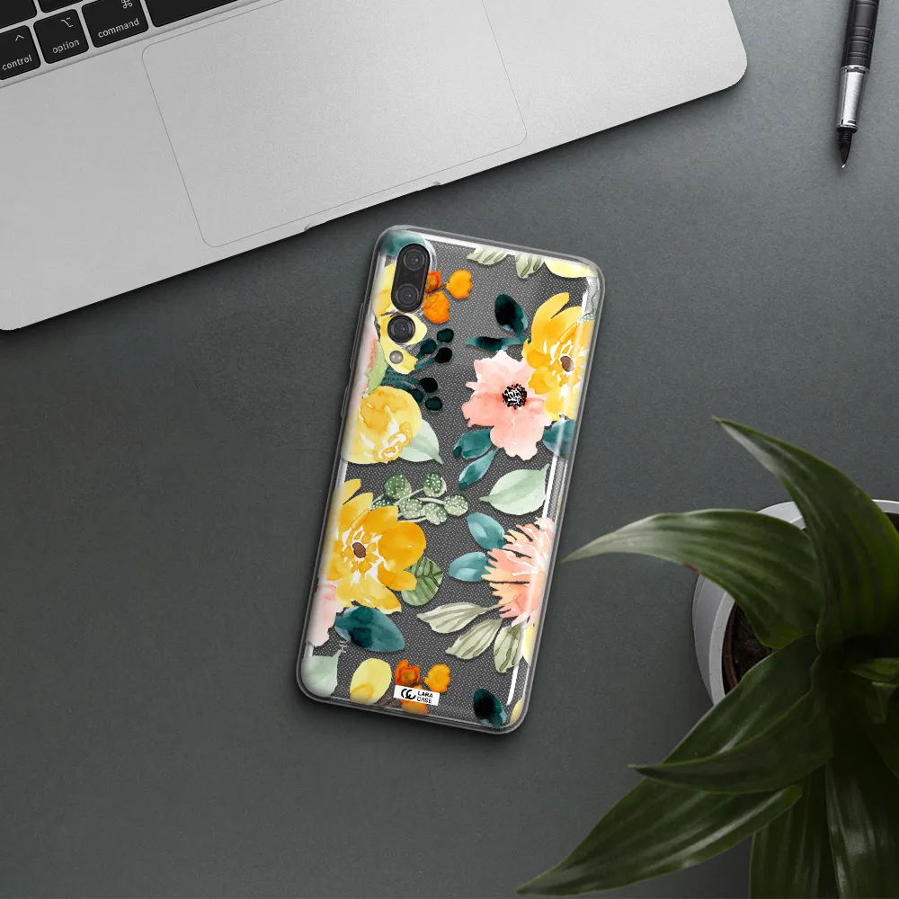 Watercolor Flowers Huawei P20 Pro Clear TPU Case