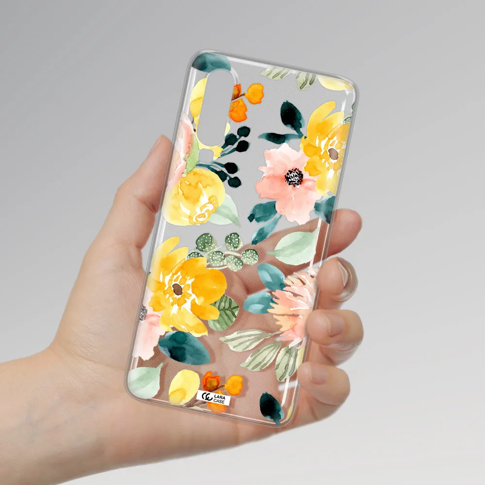 Watercolor Flowers Huawei P30 Clear TPU Case