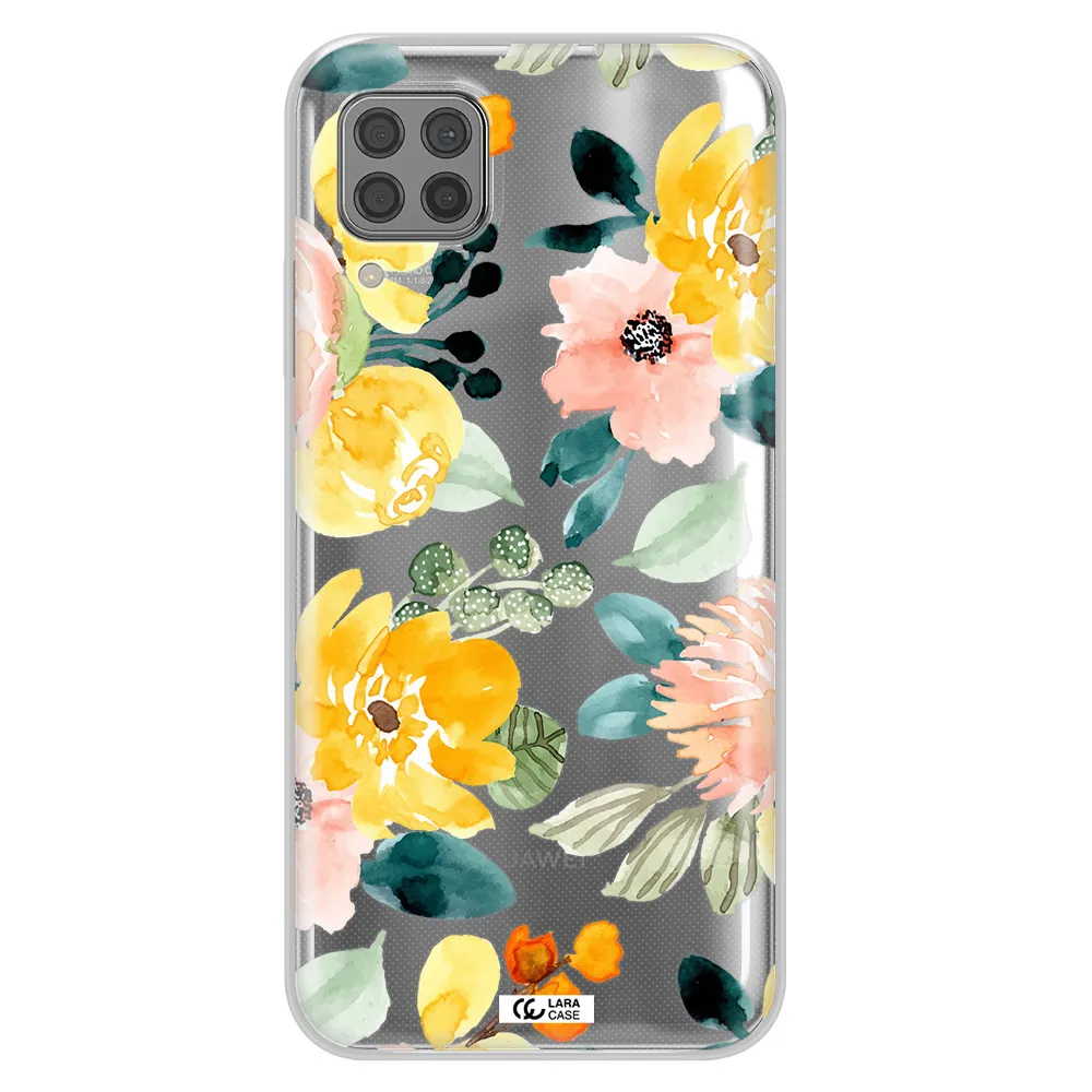 Watercolor Flowers Huawei P40 Lite Clear TPU Case