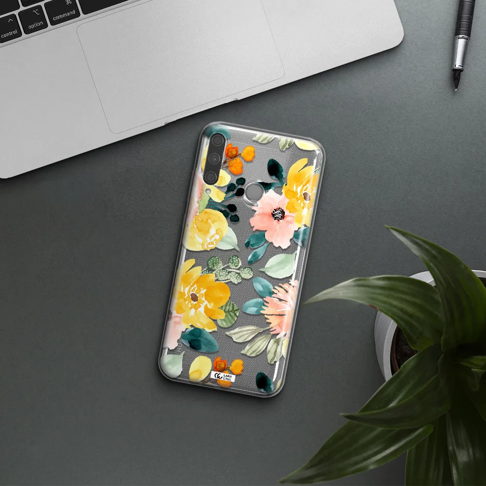 Watercolor Flowers Huawei P40 Lite E Clear TPU Case