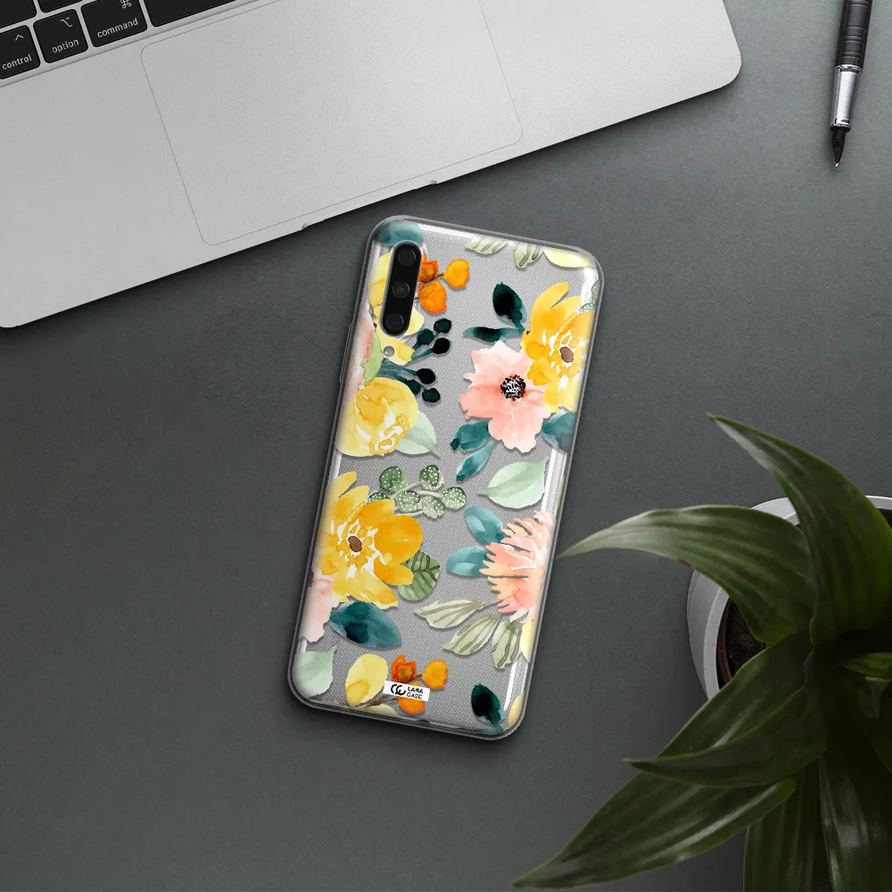 Watercolor Flowers Huawei Y9S Clear Tpu Case