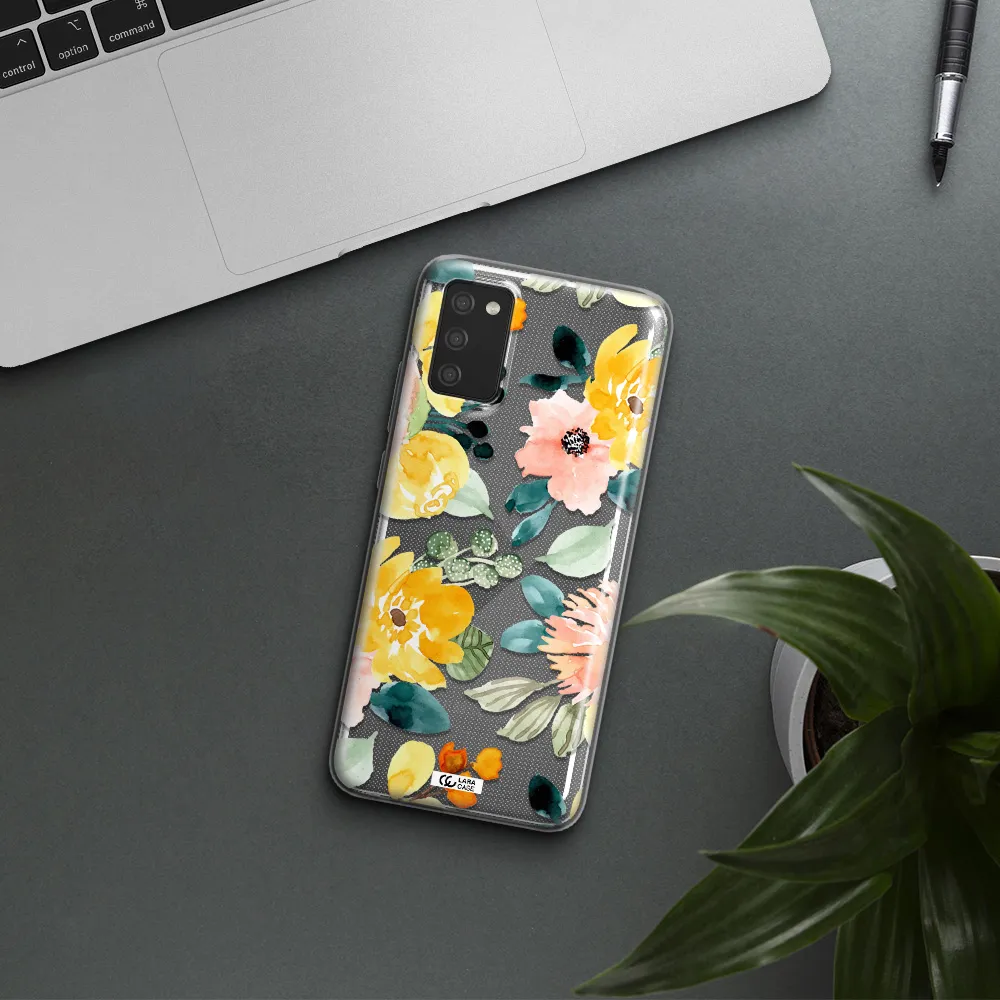 Watercolor Flowers Samsung A02S Clear TPU Case