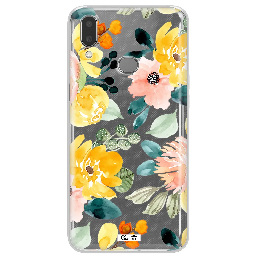 Watercolor Flowers Samsung A10S Clear TPU Case
