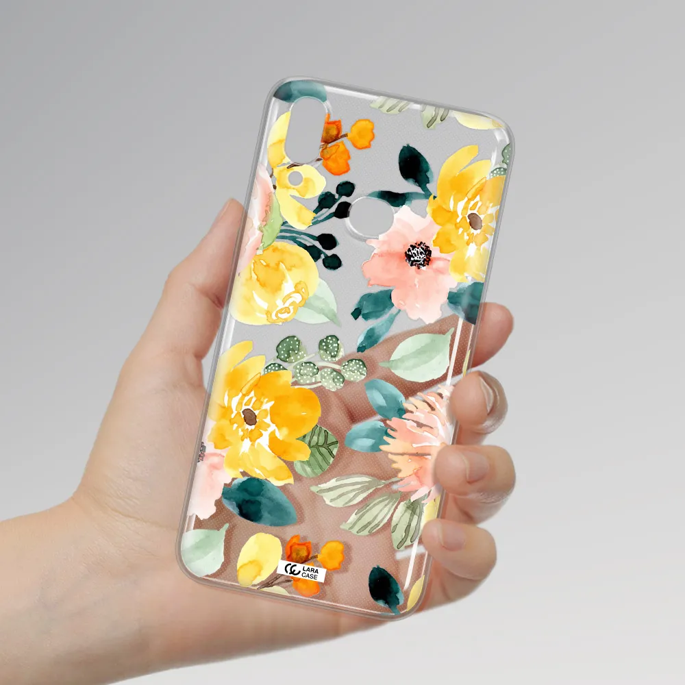 Watercolor Flowers Samsung A10S Clear TPU Case