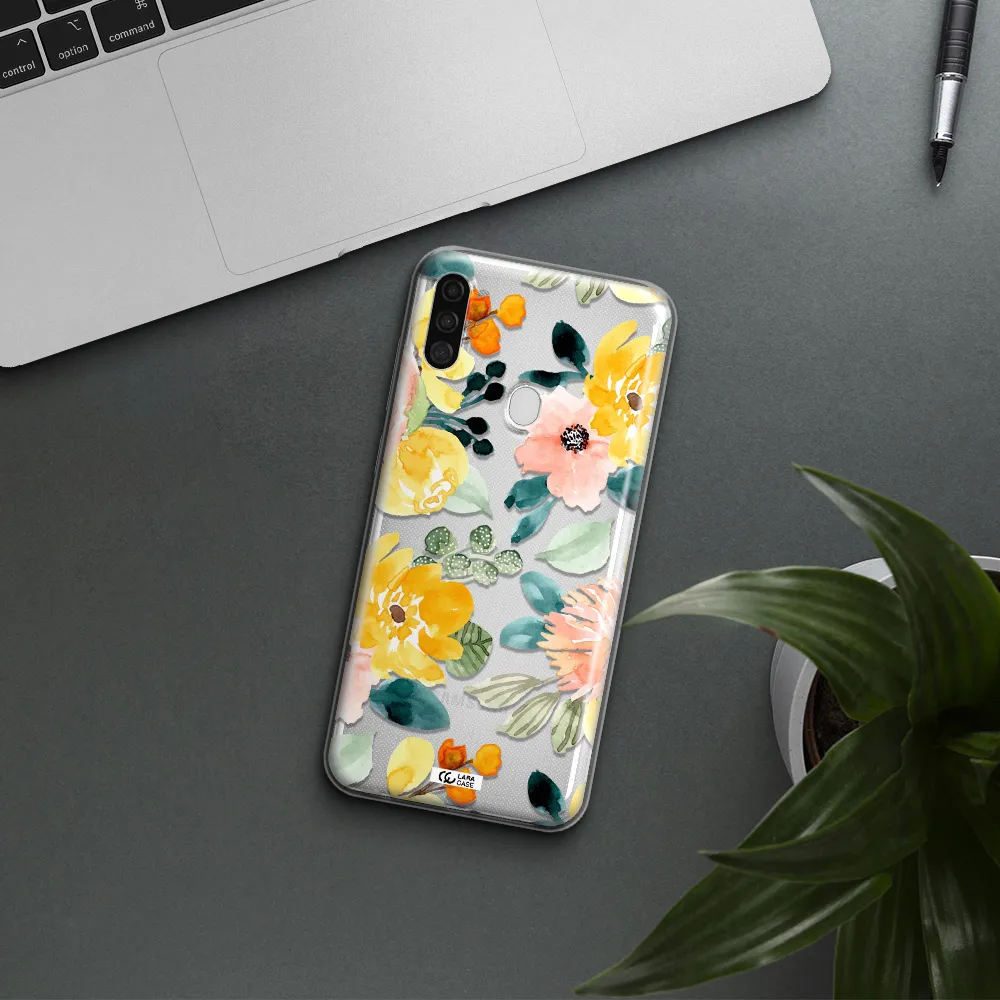 Watercolor Flowers Samsung A11 Clear TPU Case